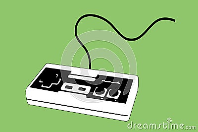 Videogame joypad for console Vector Illustration