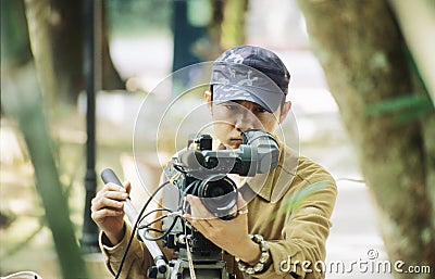 Videographer Stock Photo