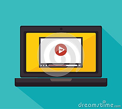 Videos and entertainment Vector Illustration