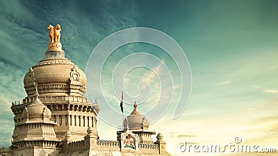 Vidhana soudha, bangalore, karnataka . Stock Photo