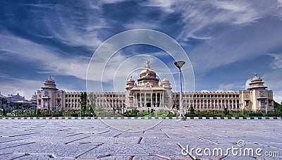 Vidhana Soudha the Bangalore State Legislature Building Stock Photo