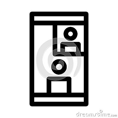 Vidio call icon or logo isolated sign symbol vector illustration Vector Illustration