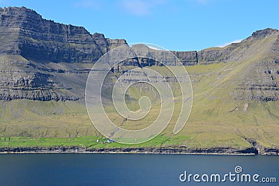 Vidoy Island in the Faroe Islands ViÃ°oy Stock Photo