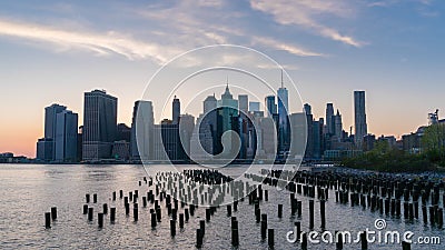vidéo du timelapse 4k d'horizon de Manhattan clips vidéos vidéo du timelapse 4k d'horizon de Manhattan clips vidéos