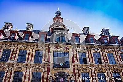 Vieille Bourse - detail, Lille, France Stock Photo