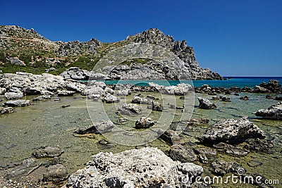 Viena Beach in Paleochora, Crete Stock Photo