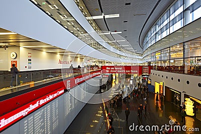 Vienna airport. Editorial Stock Photo
