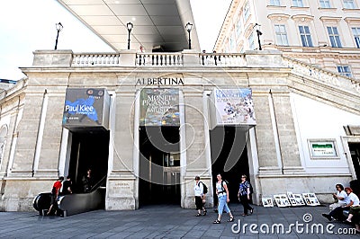 Vienna, Austria,The Albertina Museum ,Palace Hofburg Editorial Stock Photo