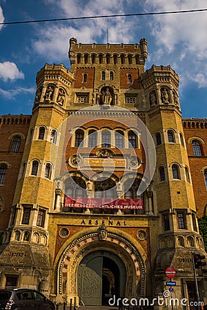 Vienna, Austria: Building of Vienna Arsenal - Museum of military history Heeresgeschichtliches Museum Editorial Stock Photo