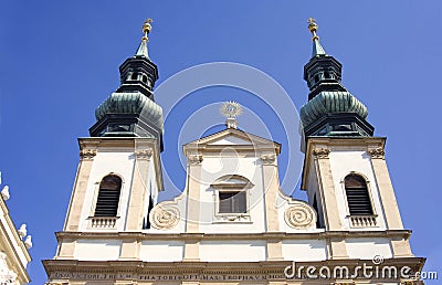 Vienna austria church jesuits chapel Stock Photo