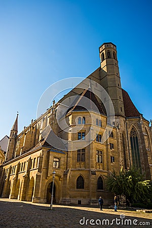 Vienna, Austria: Beautiful Catholic Church in the city center Editorial Stock Photo