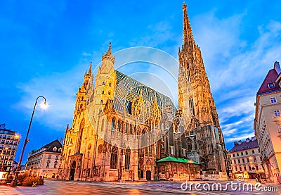 Vienna, Austria, Europe: St. Stephen& x27;s Cathedral or Stephansdom, Stephansplatz Stock Photo