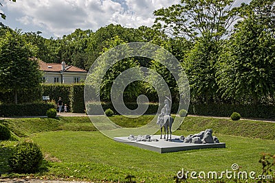 Fragment of the lower Belvedere in Vienna Editorial Stock Photo