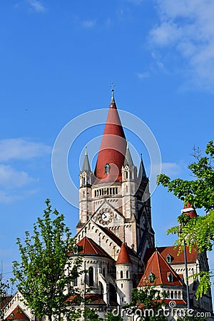 Vienna, Austria - june 24 2023 : Emperor Jubilee church Editorial Stock Photo