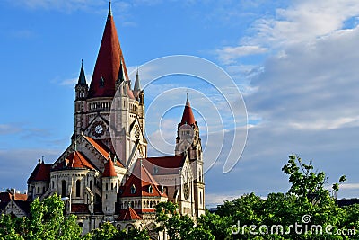 Vienna, Austria - june 24 2023 : Emperor Jubilee church Editorial Stock Photo