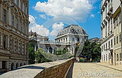 View from atop Vienna`s medieval wall Editorial Stock Photo