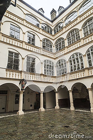 Renaissance courtyard in Vienna Editorial Stock Photo