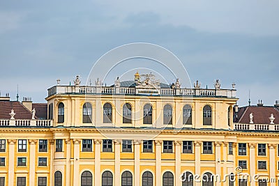 Schonbrunn - Baroque Palace located in Vienna, Austria Editorial Stock Photo