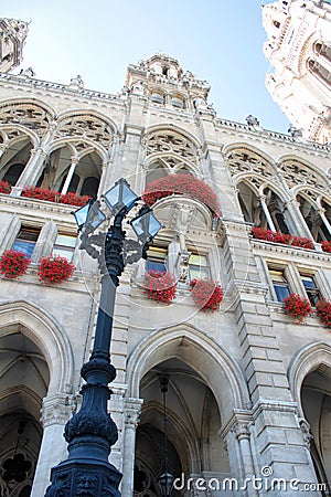 Vienna city hall Stock Photo