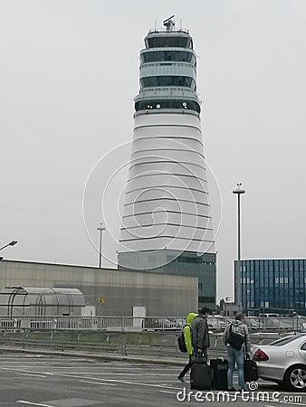 Airport flight control tower Editorial Stock Photo