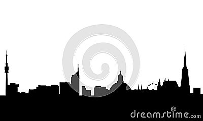 Vienna skyline vector Vector Illustration
