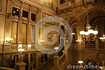 Vienna State Opera - interior Editorial Stock Photo