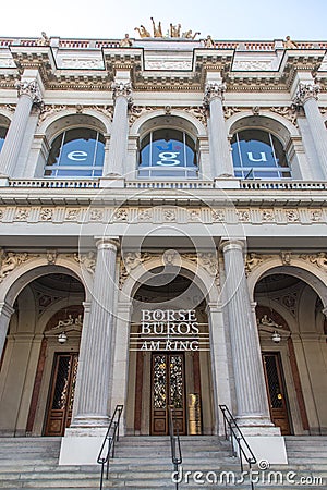 Vienna Stock Exchange Editorial Stock Photo