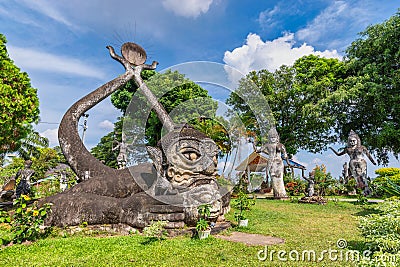 Vientiane Laos at Buddha Park Xieng Khuan Stock Photo