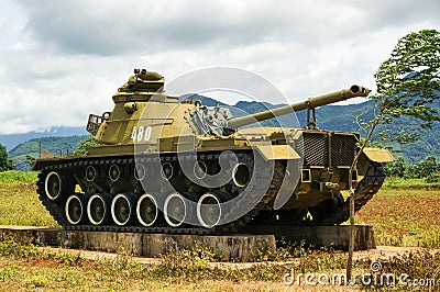 Vietnam American tank Stock Photo