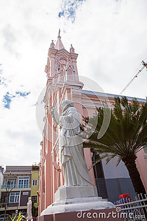 Vietnam Danang Cathedral Editorial Stock Photo