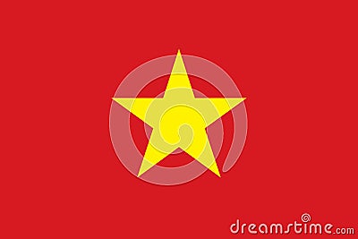 Vietnam Flag Vector Banner Vector Illustration