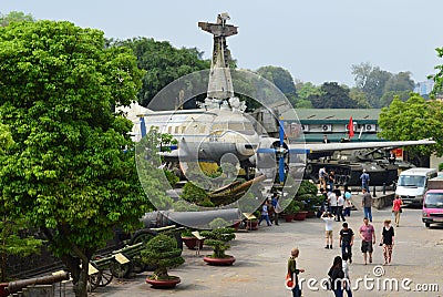 Military Museum , Aircraft on display, Hanoi Vietnam Editorial Stock Photo