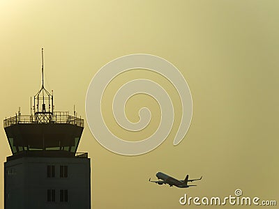 Vietnam, Ho Chi Minh Saigon, Aeroport, control Tower Stock Photo