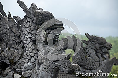 Vietnam - Hue - Imperial Tomb of Khai Dinh Stock Photo