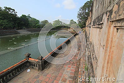 Waterway, water, river, bridge, canal, reservoir, moat, tree Editorial Stock Photo