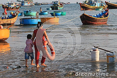 Water, body, of, waterway, transportation, boating, boats, and, equipment, supplies, sea, watercraft, rowing, leisure, boat, recre Editorial Stock Photo