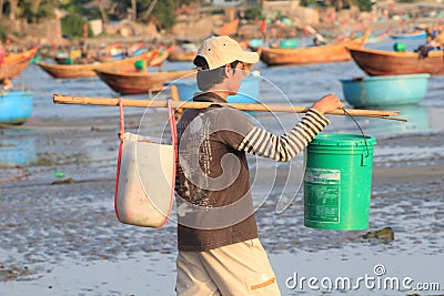Water, vacation, boats, and, boating, equipment, supplies, beach, fun, recreation, leisure, tourism, sand Editorial Stock Photo