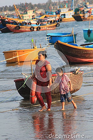 Water, body, of, transportation, boat, sea, beach, boats, and, boating, equipment, supplies, leisure, fun, watercraft, rowing, vac Editorial Stock Photo