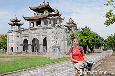 Vietnam - Phat Diem Cathedral Stock Photo