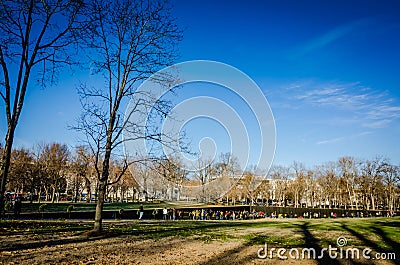 Vietnam Veterans Memorial - Washington DC Editorial Stock Photo