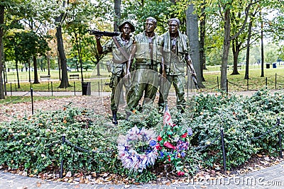 Vietnam Veterans Memorial Washington Editorial Stock Photo