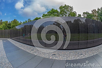 The Vietnam Veterans Memorial in Washington DC, USA Editorial Stock Photo