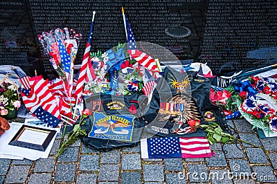 Vietnam Veterans Memorial in Washington DC, USA Editorial Stock Photo