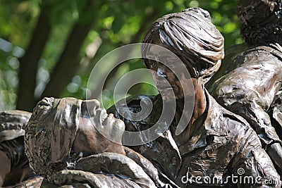 VIETNAM WAR WOMEN'S SCULPTURE Editorial Stock Photo