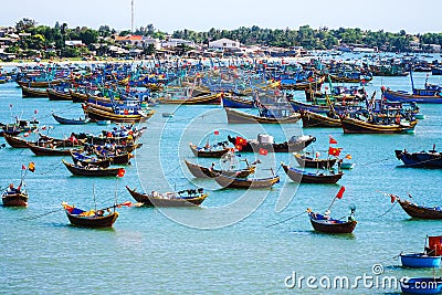 Vietnamese boats Editorial Stock Photo