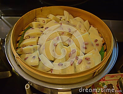 Vietnamese Cake with Groundnut Stock Photo