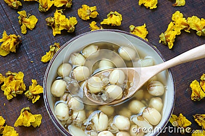 Vietnamese food, sweet lotus seed gruel Stock Photo