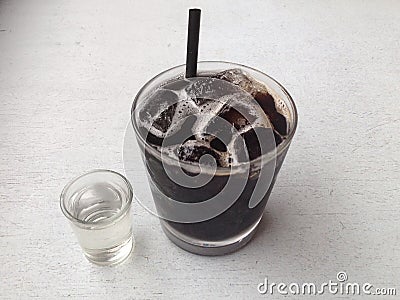 Vietnamese iced coffee Stock Photo