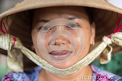 Vietnamese lady portrait Editorial Stock Photo