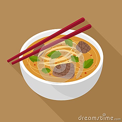 Vietnamese Pho Vector Illustration